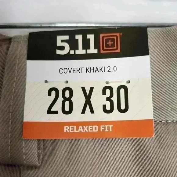 511 Tactical Pants Mens 28x30 Beige Covert Khaki 2.0 Relaxed Fit Zip Pockets New - Picture 4 of 5